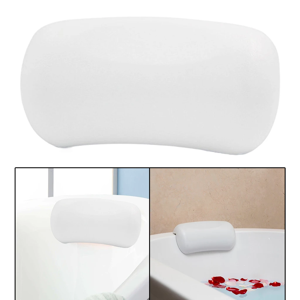 Spa Bath Pillow Non-slip Bathtub Headrest Pillow Cushion for Relaxation