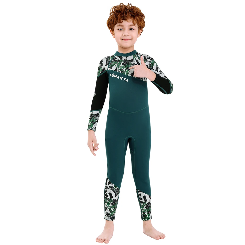 Children Wetsuit Kids Boys Surfing Suit 2.5mm UV Protection Swimwear Snorkeling Diving Suits Toddler and Youth