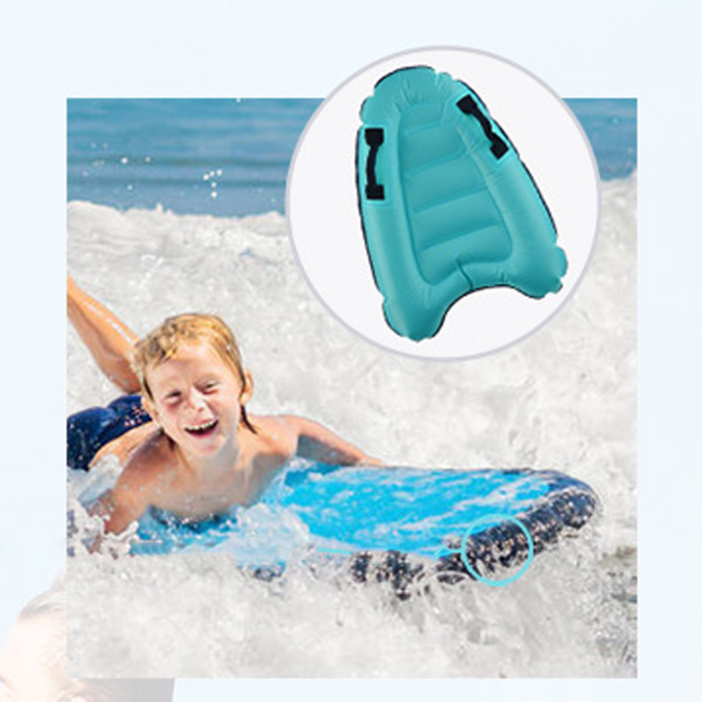 Outdoor Inflatable Surfboard Solid Color Buoy Kickboard Children Safe Sea