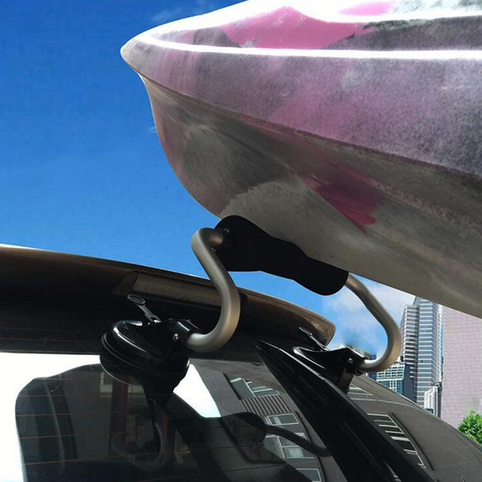 Kayak Canoe  Load Assister Roller Car Roof Rack Suction Cup Heavy Duty