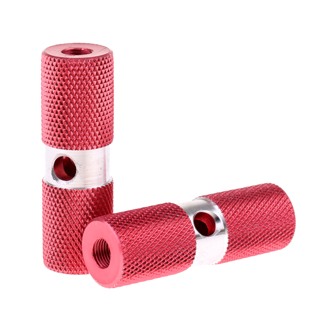 2 pieces BMX pegs for 10mm 3/8 inch axle thread bikes 70mm length BMX pegs
