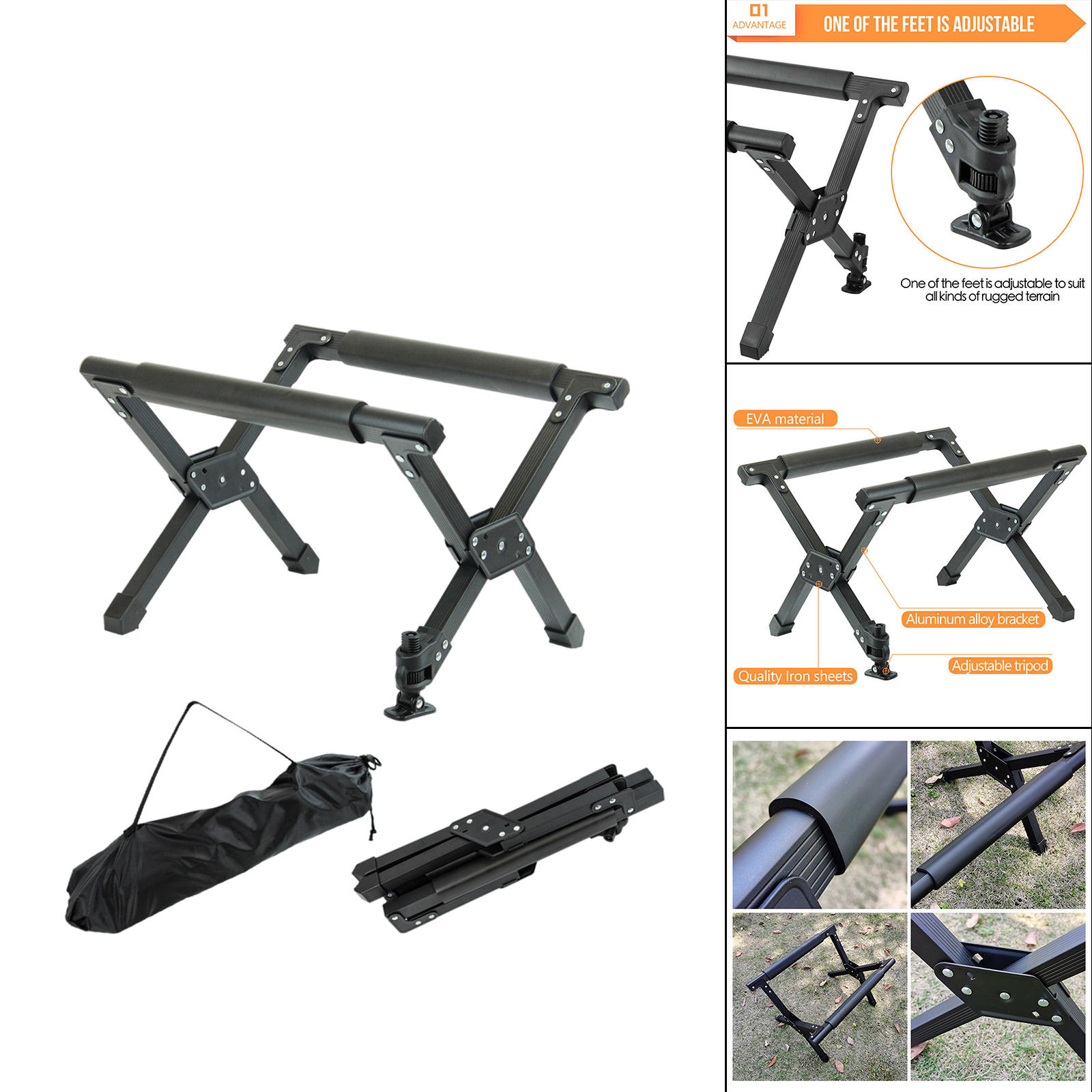 Folding Ice Bucket Rack Outdoor Cooler Stand Camping Hiking BBQ Picnic Foldable Rack Outoor Accessories