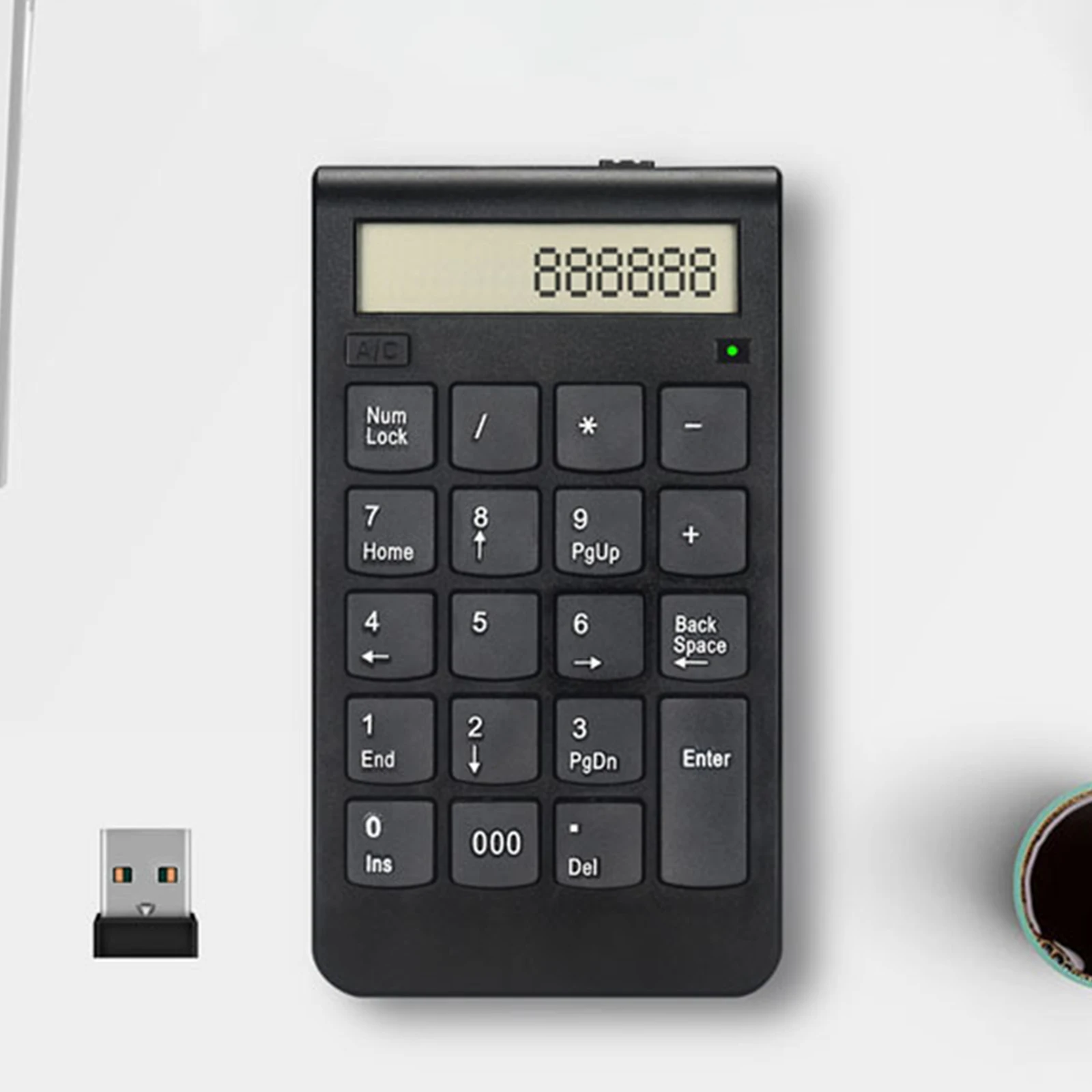 Mechanical Wireless Numeric Keypad Mini 2.4G Number Pad for Laptop Surface Pro Desktop