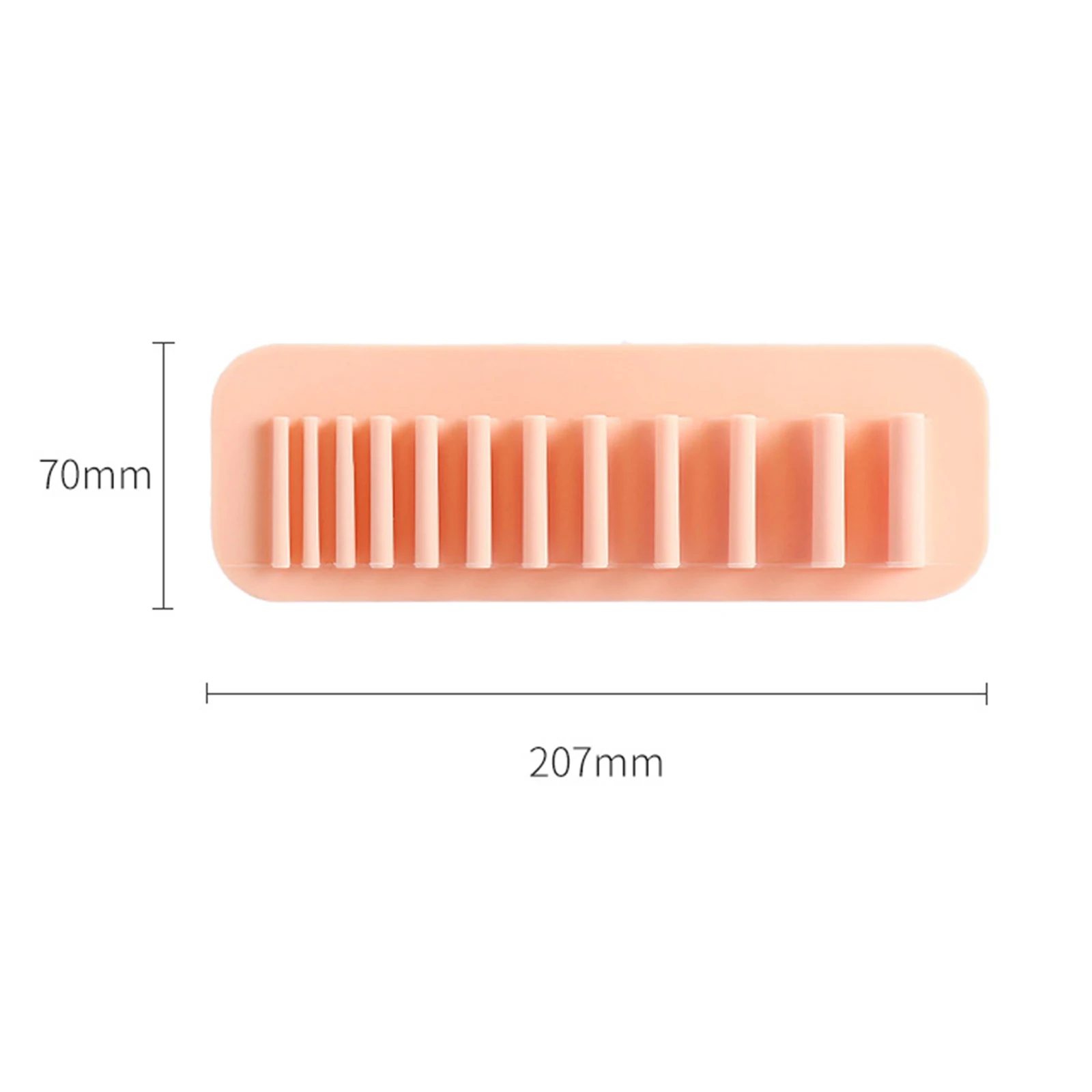 Silicone Wall Mount Nail Makeup Brush Holder Display Rack Shelf Stand Hanger Case Space Saving Beauty Cosmetic Tools