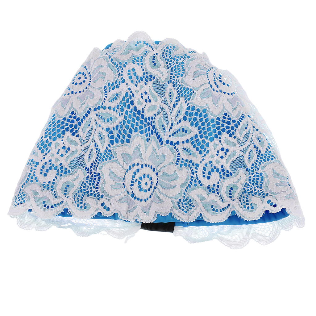 Women Swim Wear Water Pool Swimming Cap Water Proof Bathing Hats with Lace Pattern Water Sports Outfits