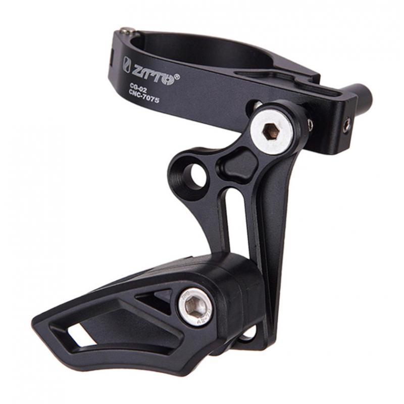 MTB Road Bike Seat Tube Chain Guide, Bicycle Single Speed Chainring Protector, for Clamp on ø31.8-35mm Cycle Frame Tube