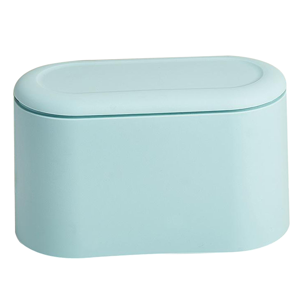 Desktop Trash Can Small Mini Garbage Plastic Dustbin with Lid Cover for Home Office Desk Car Trash Bin