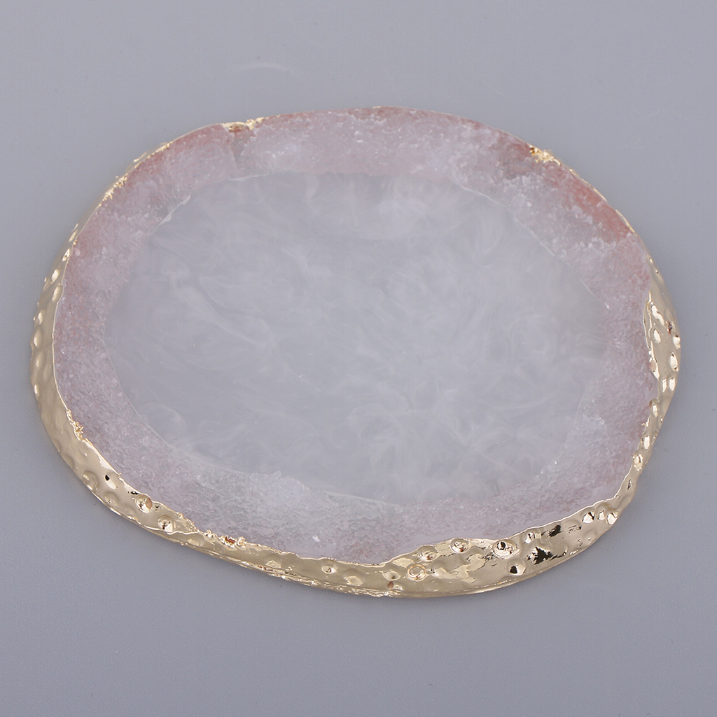 Imitation Agate Color Mixing Plate Jewelry Display Pad Coaster Cup Mat
