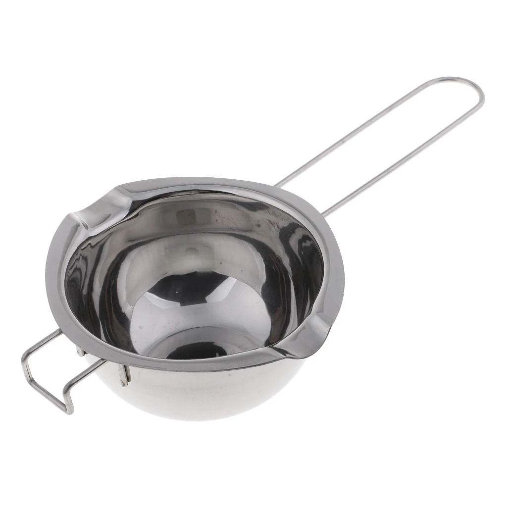 Stainless Steel Double Boiler Pot for Melting Candle Wax, Soap Base for Home Candle Making Soap Crafts - Easy to Use and Clean