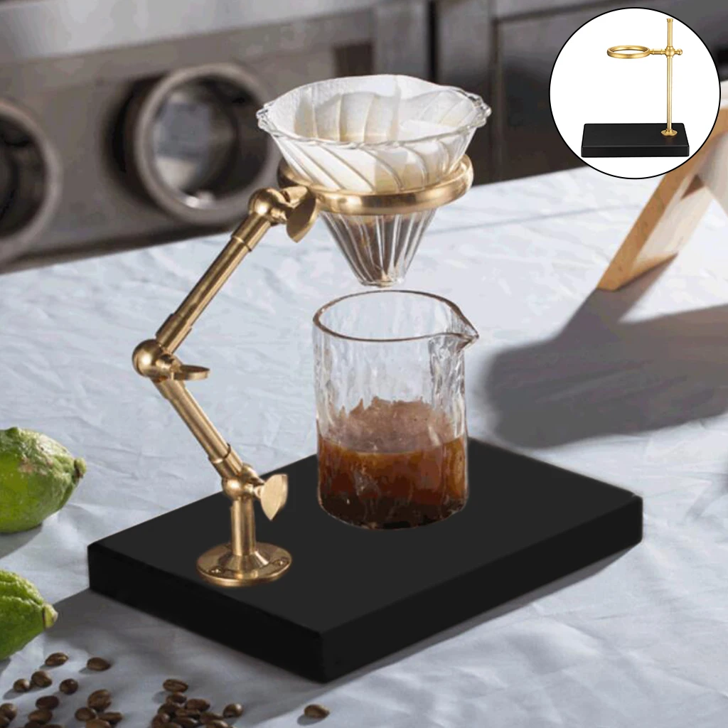 Coffee Dripper Stand Brewing Wooden Base Coffee Filter Rack for Coffee Connoisseurs Gifts