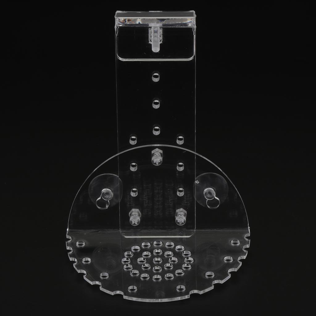 1pcs Aquarium Shelf For Substrate Live Plants Transparent Ledge For All Fish