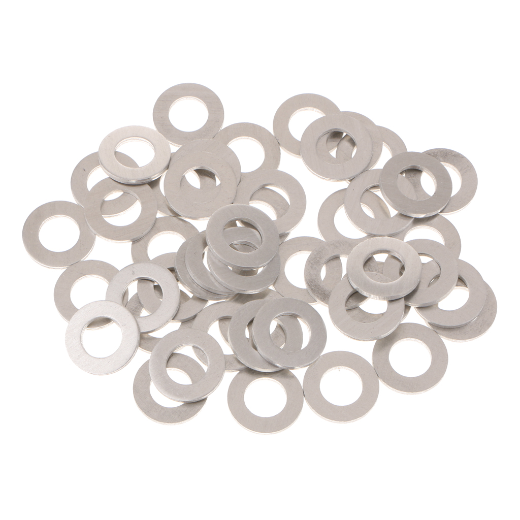 50x Aluminum Oil Drain Plug Gasket Washers for Toyota, Replacement for The Part
