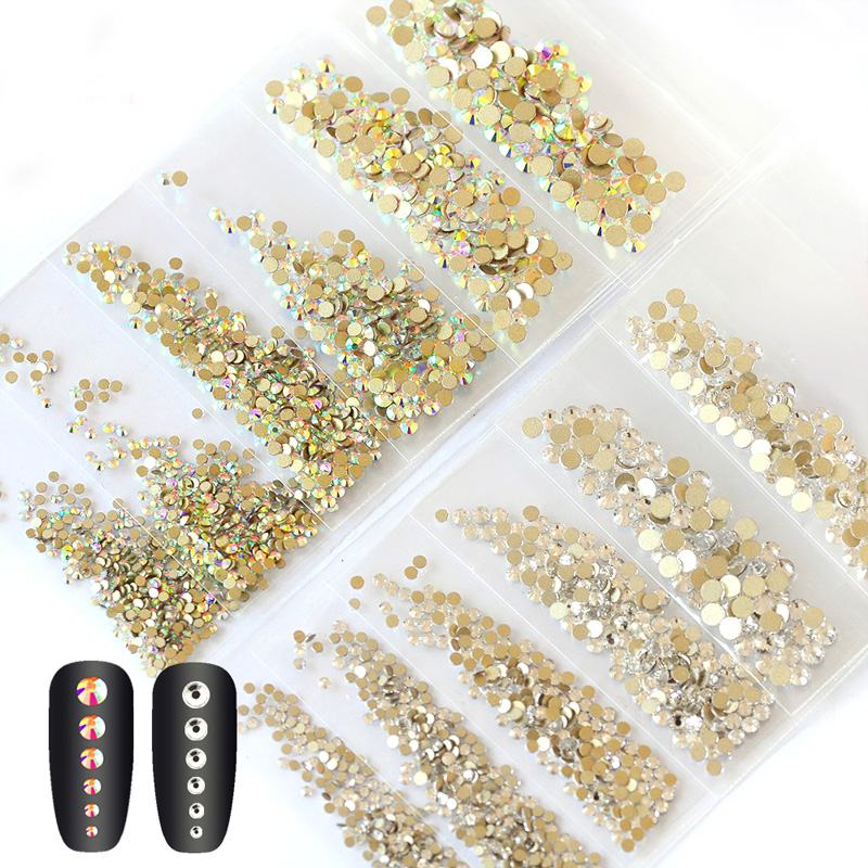 Best of Mix Sizes SS3-SS10 1440PCS Nail Art Rhinestones Crystal Colorful Flat Back Non Hotfix Stone Diamonds For 3D Nails Decorations Reviews & Tips