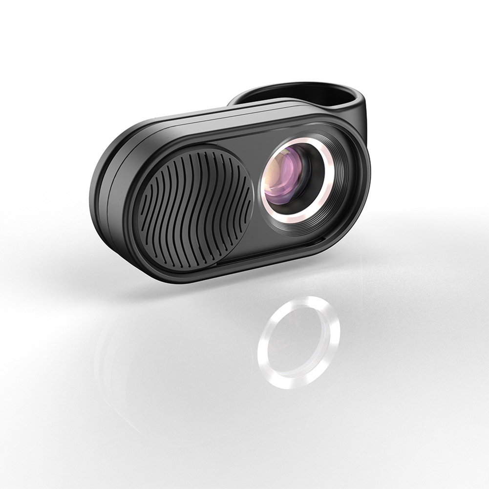 luz led mini portátil celular microscópio clipe