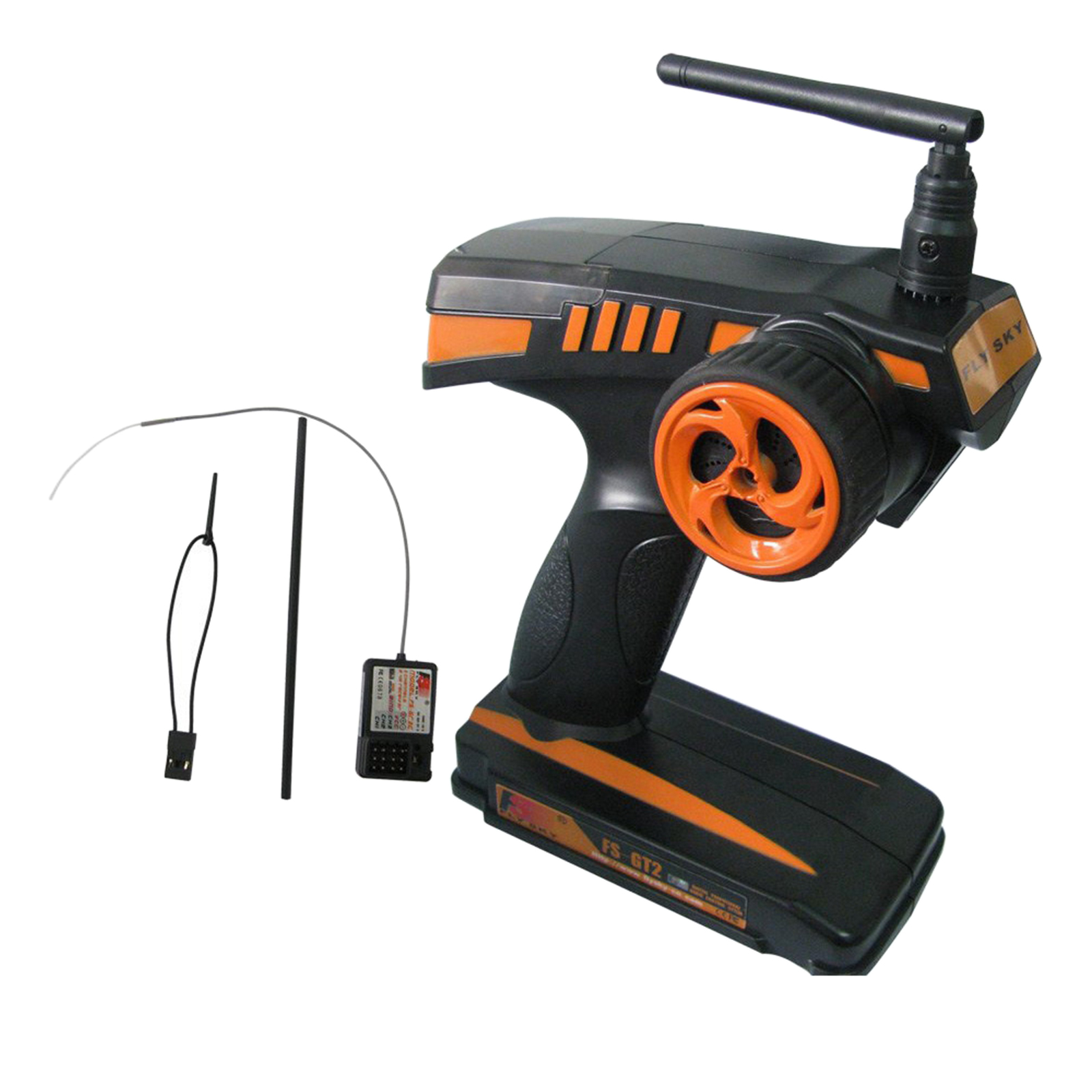 FS-GT2 2.4G 4CH RC Pistol Transmitter with GR3E Receiver for RC Car RC Boat Radio Controller Set