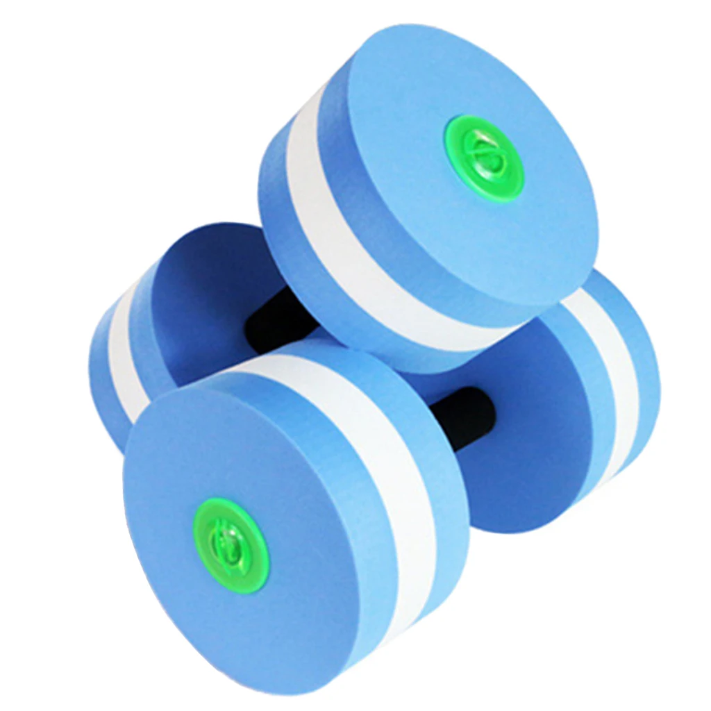 2Pcs Aquatic Exercise Dumbbells Set for Water Aerobics Fitness and Waterproof Swimming Pool Exercise - Select Colors