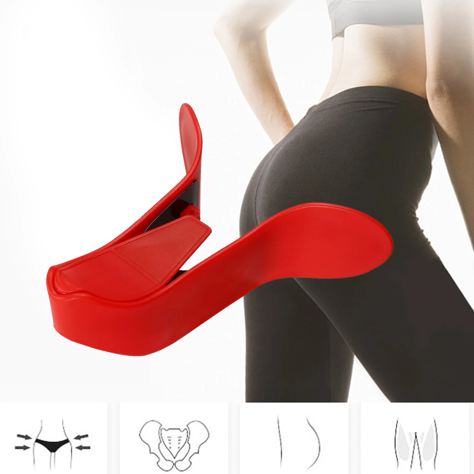 Beautiful Butt Clip Hip Trainer Pelvic Floor Buttock Exerciser Fitness