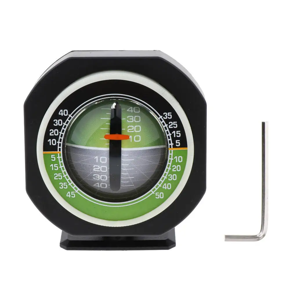 Multifunction Level Tilt Gauge Indicator Gradient Angle Slope Meter Balancer Tool Cars Accessory