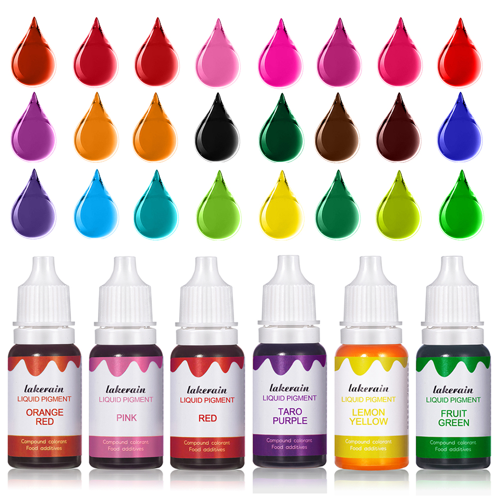 Best of 24 Colors Liquid Pigment Diffusion Pigment Handmade Epoxy Resin Pigment Liquid Dye Ink Lip Gloss Lipstick DIY Cake Candy Making Reviews & Tips