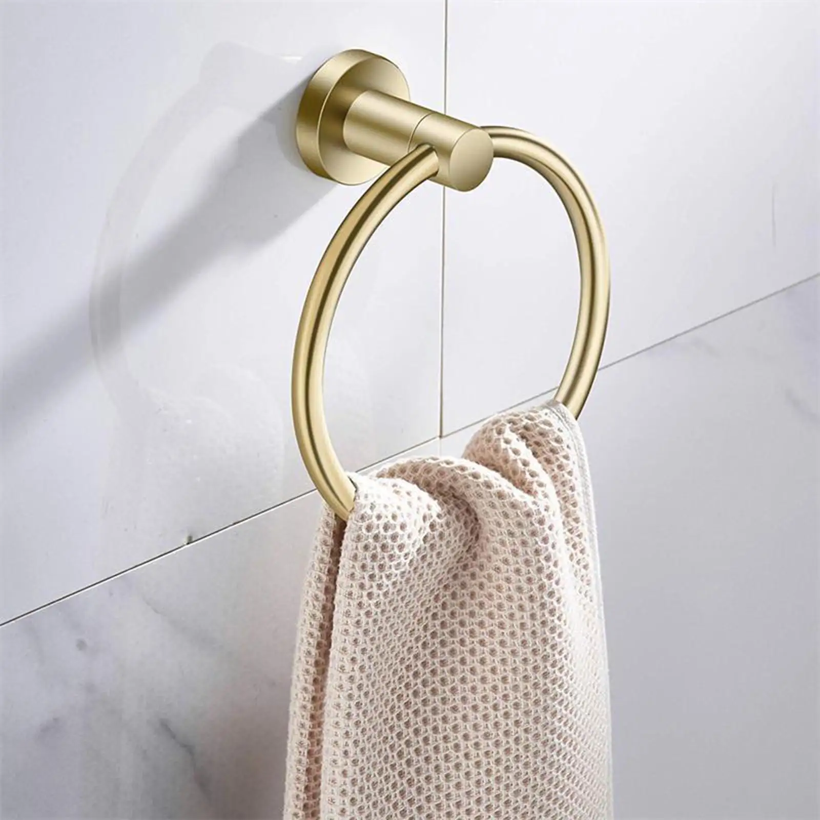 Stainless Steel Towel Rings for Bathroom Hand Towel Holder Modern Circle Towel Hanger Round Towel Rack Wall Mounted Towel Rings