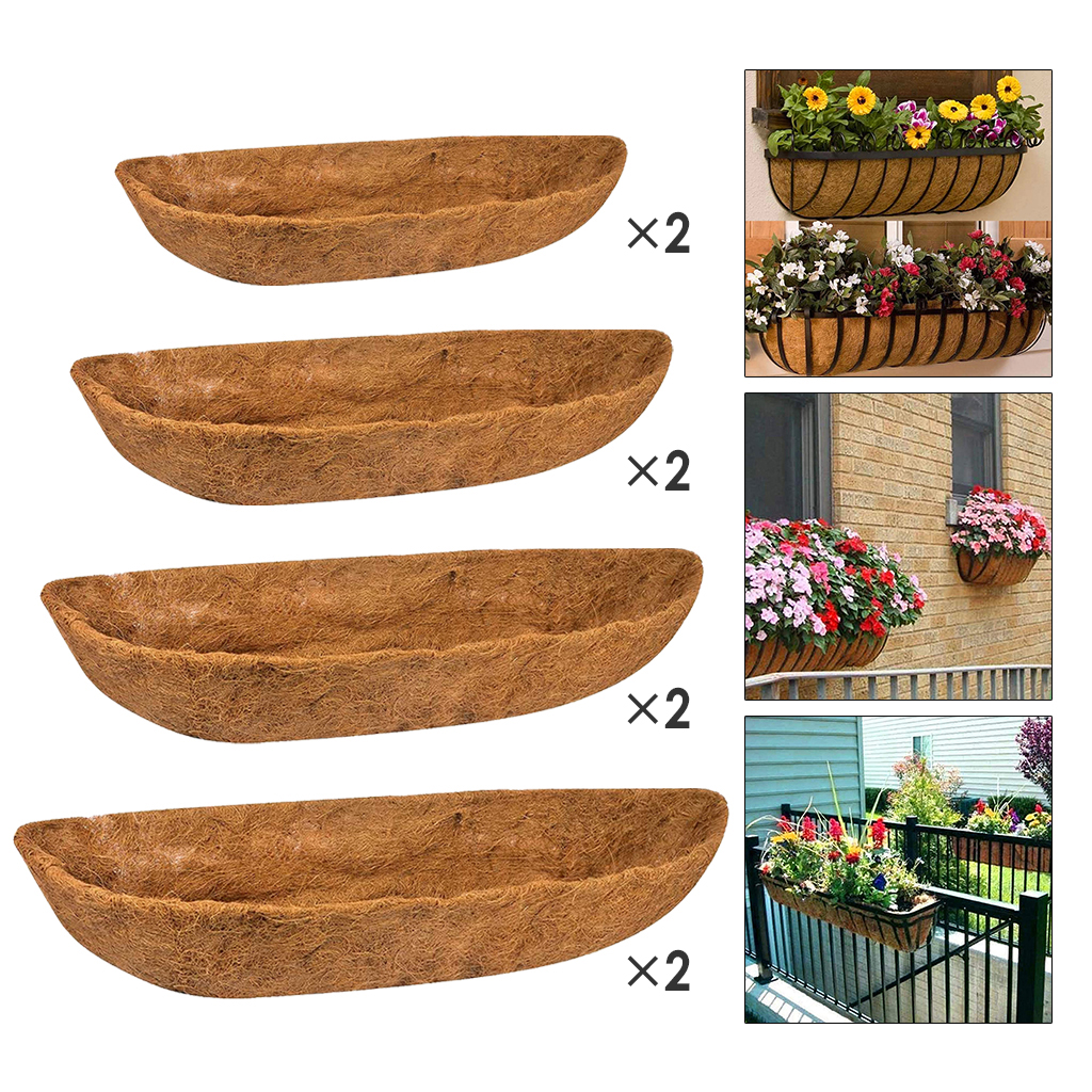 Trough Coco Liner - Preshaped Trough Coconut Fiber, Coir Liner for Trough Planter