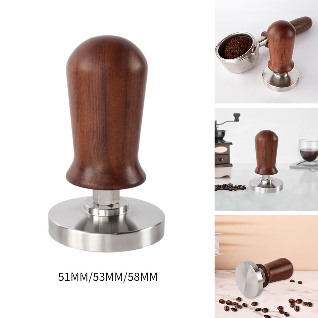 Professional Coffee Distributor Stainless Steel Flat Base 51/53/58mm Espresso Tamper for Coffee Shop Bar Office Home Barista