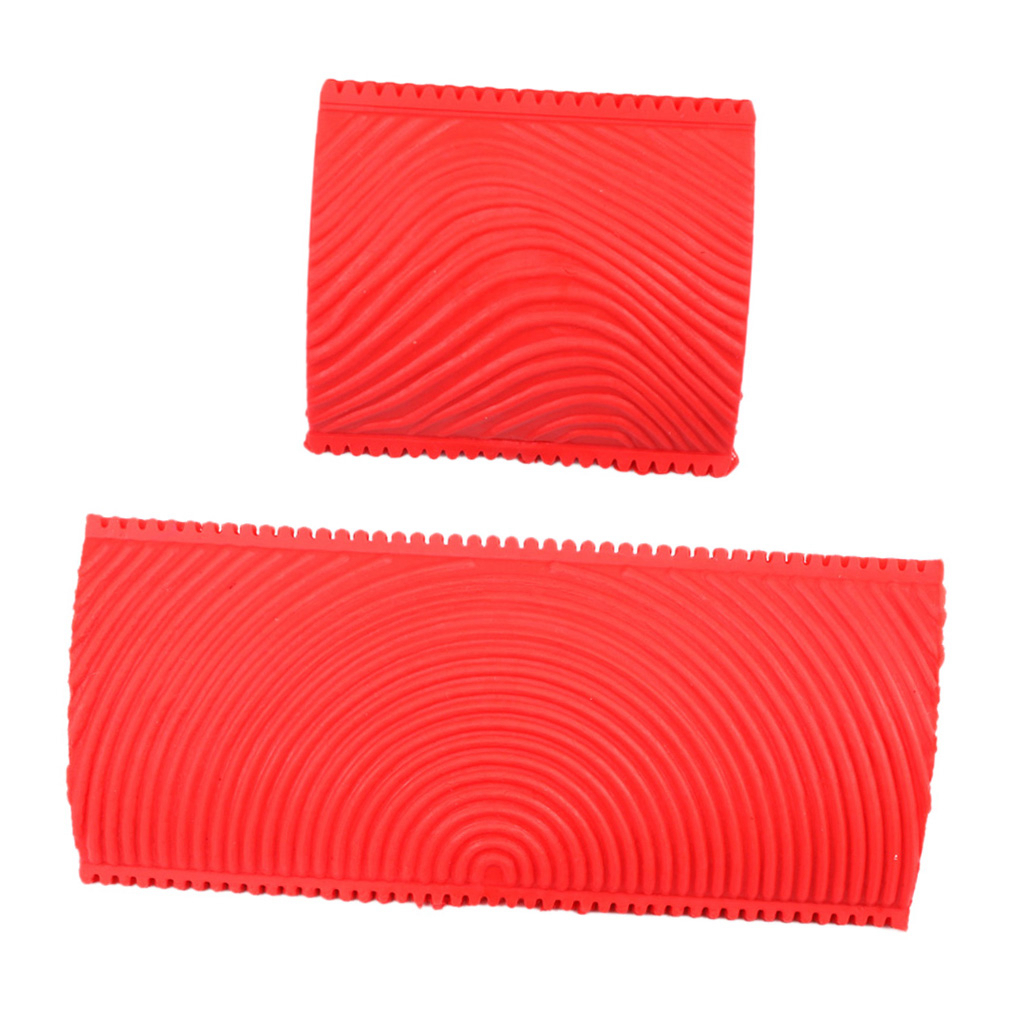 2x Artificial Lifelike DIY Wood Grain Pattern Tool F/ DIY Wall Ornament