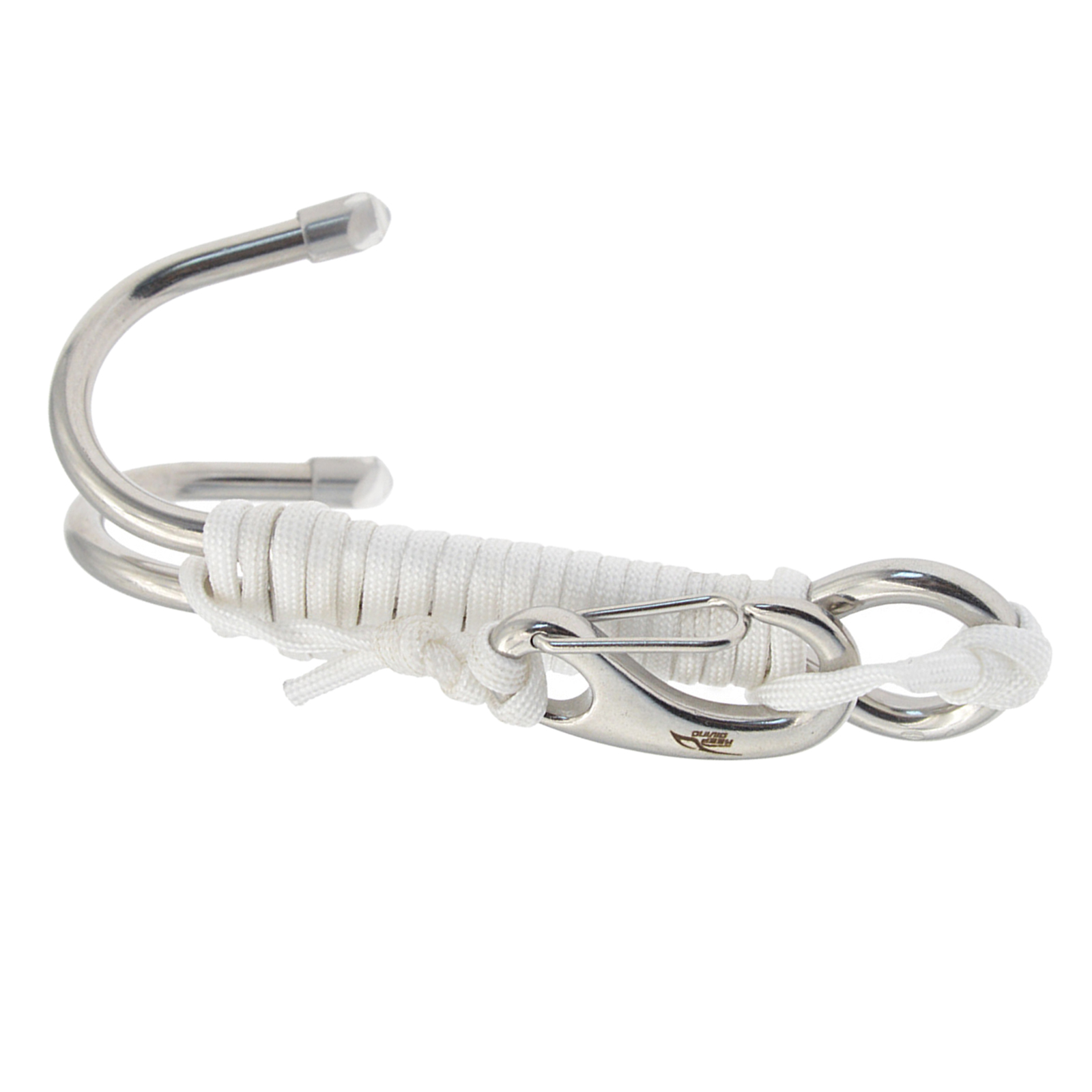  Hook Reef  Hook Spiral Coil Lanyard Double Dual Double Underwater Hook Scuba Diving Reef  Hook For Cave Dive