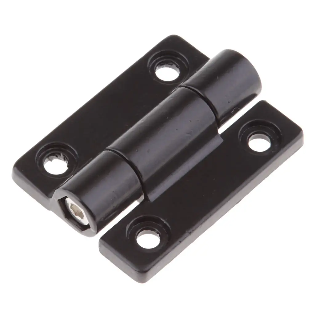 Black Adjustable Torque Position Control Hinges - Zink Alloy - 45 x 34 mm