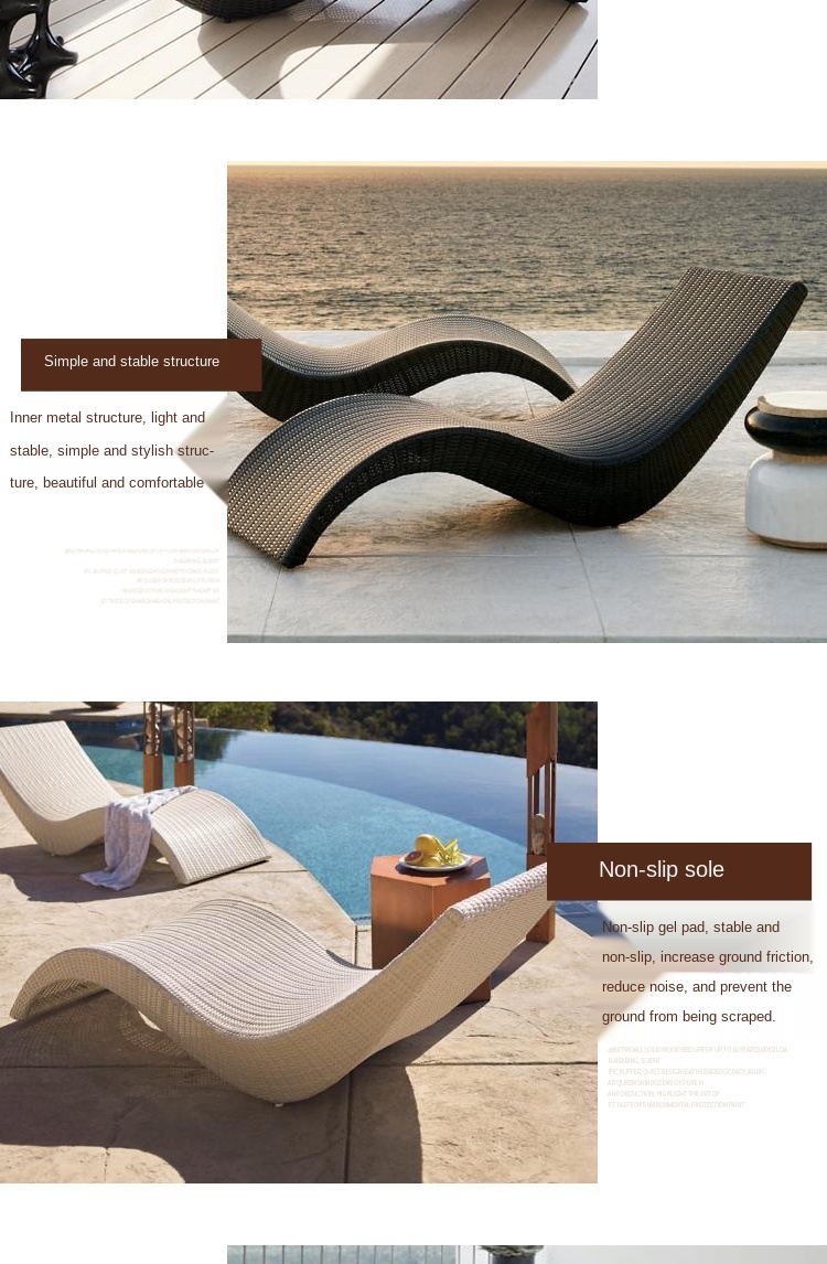 clearance chaise lounge on Outdoor Lounger Balcony Leisure Wicker Chair Outdoor Patio Lounger Pool Swimming Pool Bed Folding Rattan Beach Chair Aliexpress