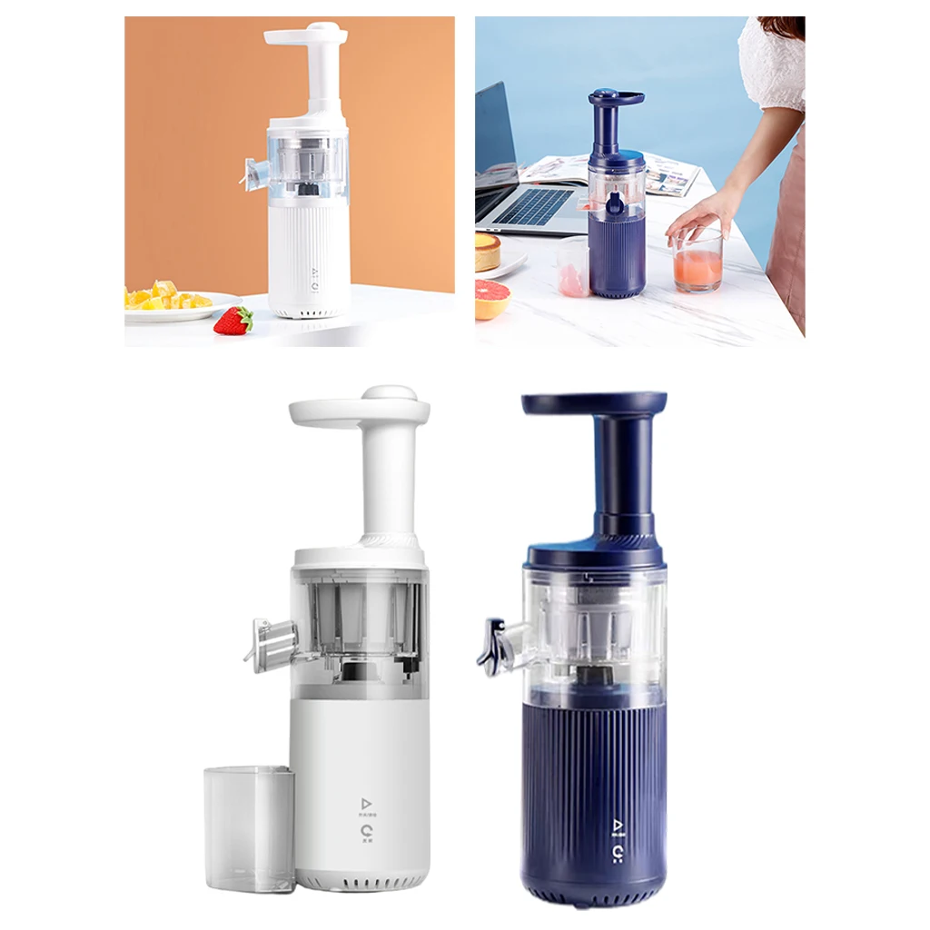 Small Masticating Juicer BPA-Free Easy Clean Electric Slow Juicer Juice Extractor for Vegetable Fruit Juice Smoothies