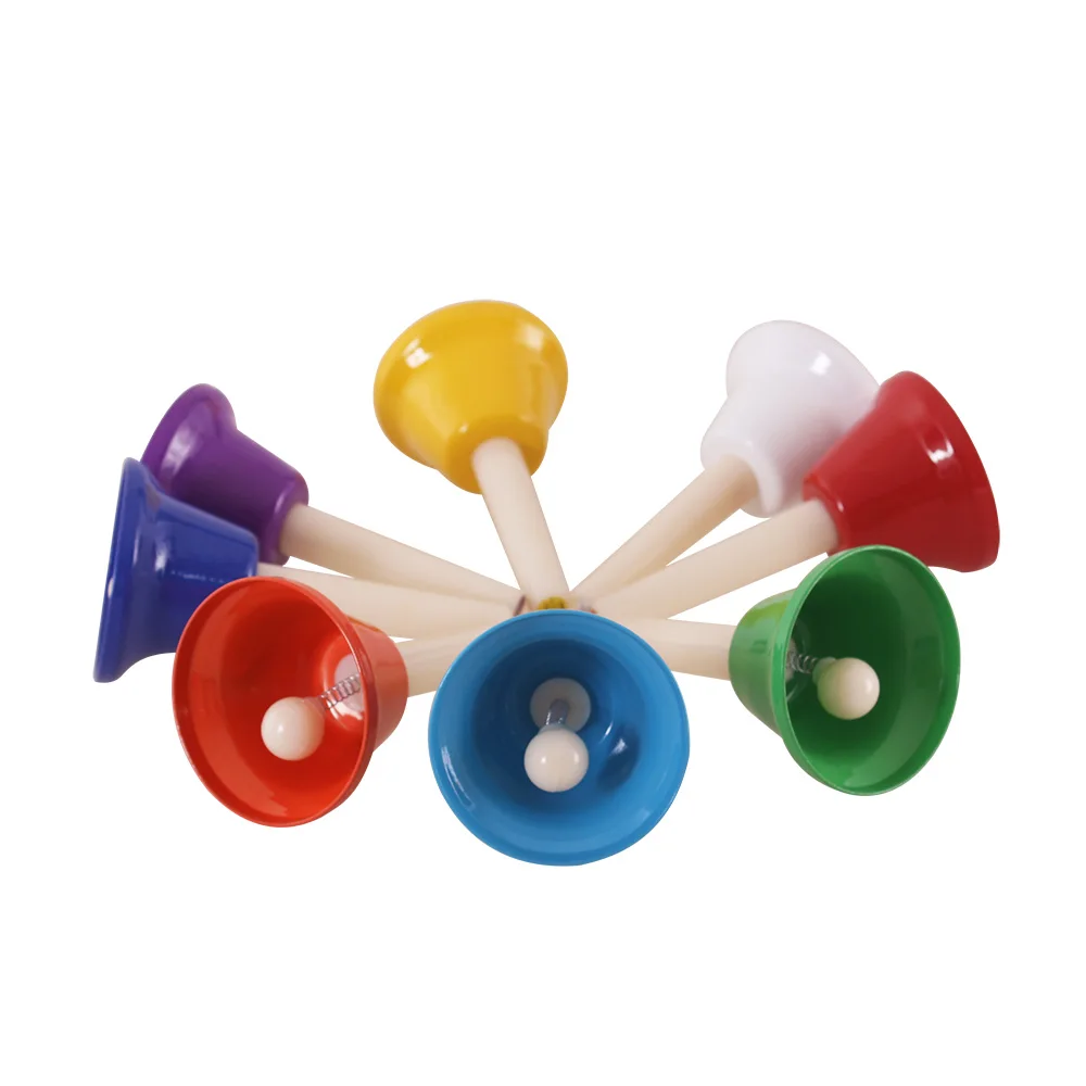 8 Tones Chromatic Diatonic Bells Enlighten Musical Toy Percussion Instrument Set