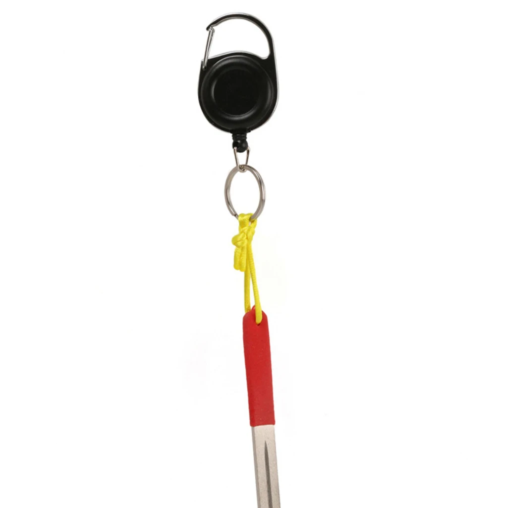 Portable Fly Fishing Tool Carabiner Clip Steel Wire Zinger Retractor