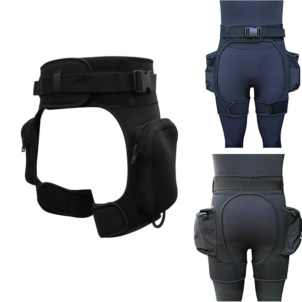 5mm Neoprene Wetsuit Shorts with Zipper Pocket and Adjustable Waist Belt Diving Shorts for Water Sports Beach Activities