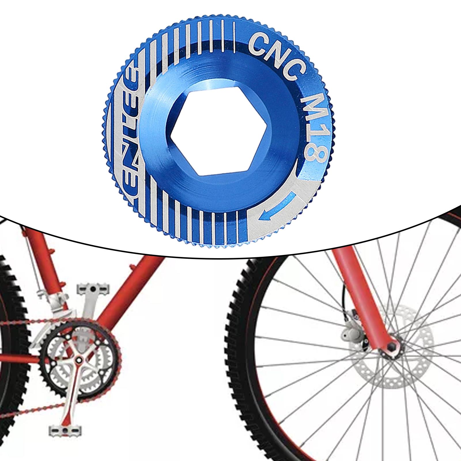 Bicycle M18 Crank Arm Cover Hat BMX Bike Chainwheel Crankset Bolt Threads Cycling Crank Arm Fixing Bolt Accessories Gear