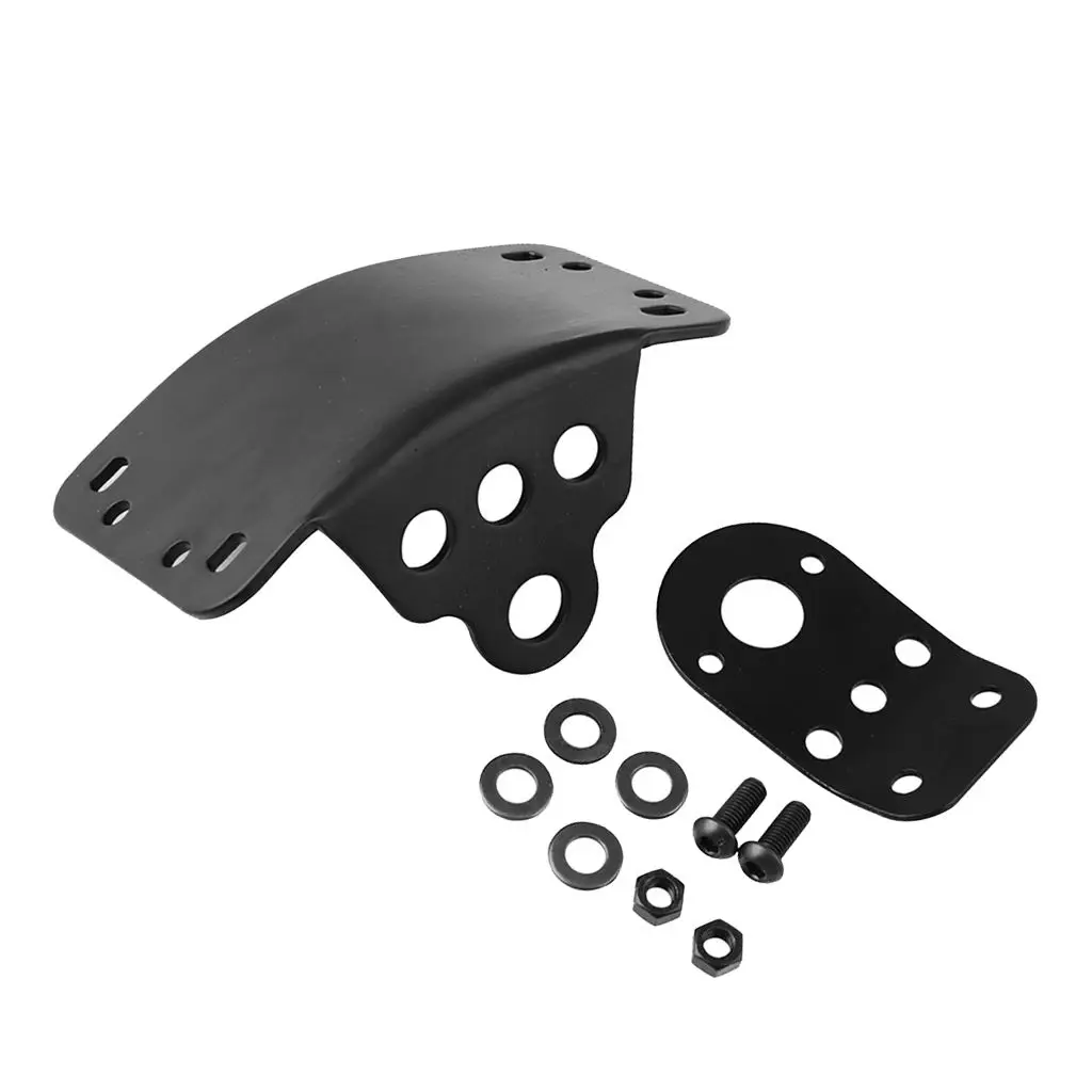 Side Mount Motorcycle Tail Light License Plate Bracket with Mounting Bolts and Washer Set for Harley Bobber Chopper