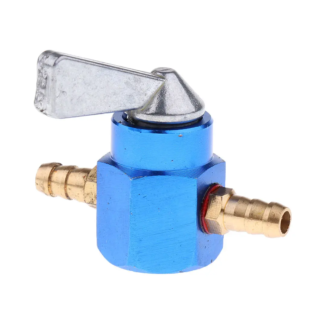 6mm 1/4`` Inline Fuel Gas Oil Shut Off Valve Switch for Motorcycles