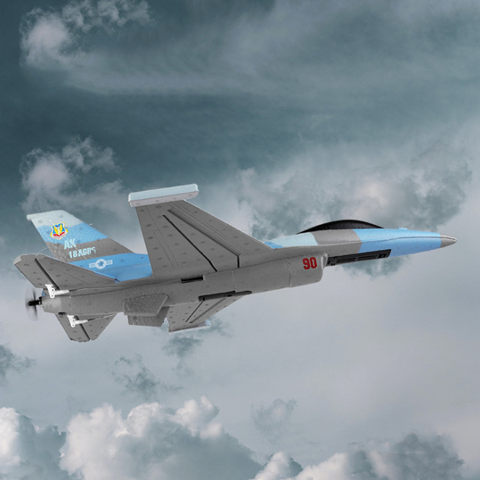 F16 A290 Toy 3-Channel Stunt 3CH Vertical Mode F16 Aircraft RC Airplane Model for Kids Adults