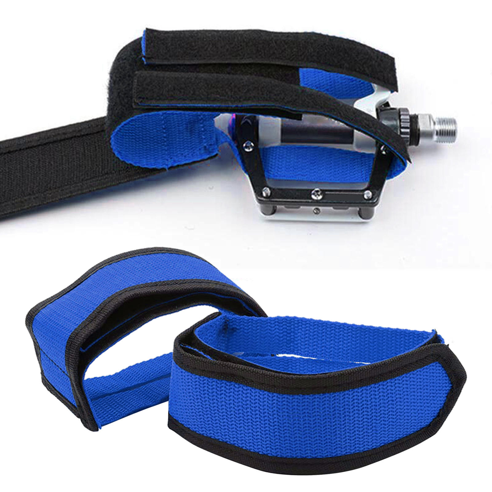 Pedal Strap Adjustable Fixed Gear Toe Clips Straps for Bicycle Cycling Outdoor Adults Kids