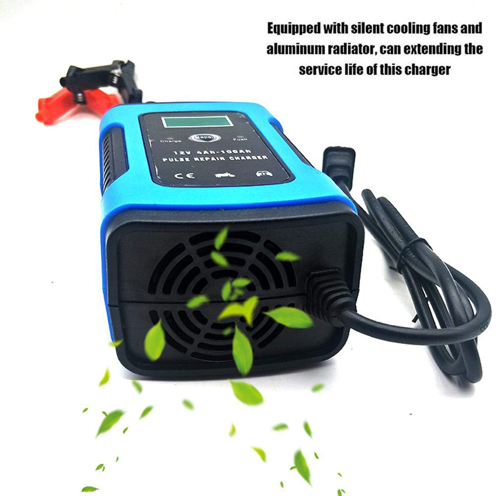 12V 6A Automatic Battery Charger, Battery Maintainer, Trickle Charger, And