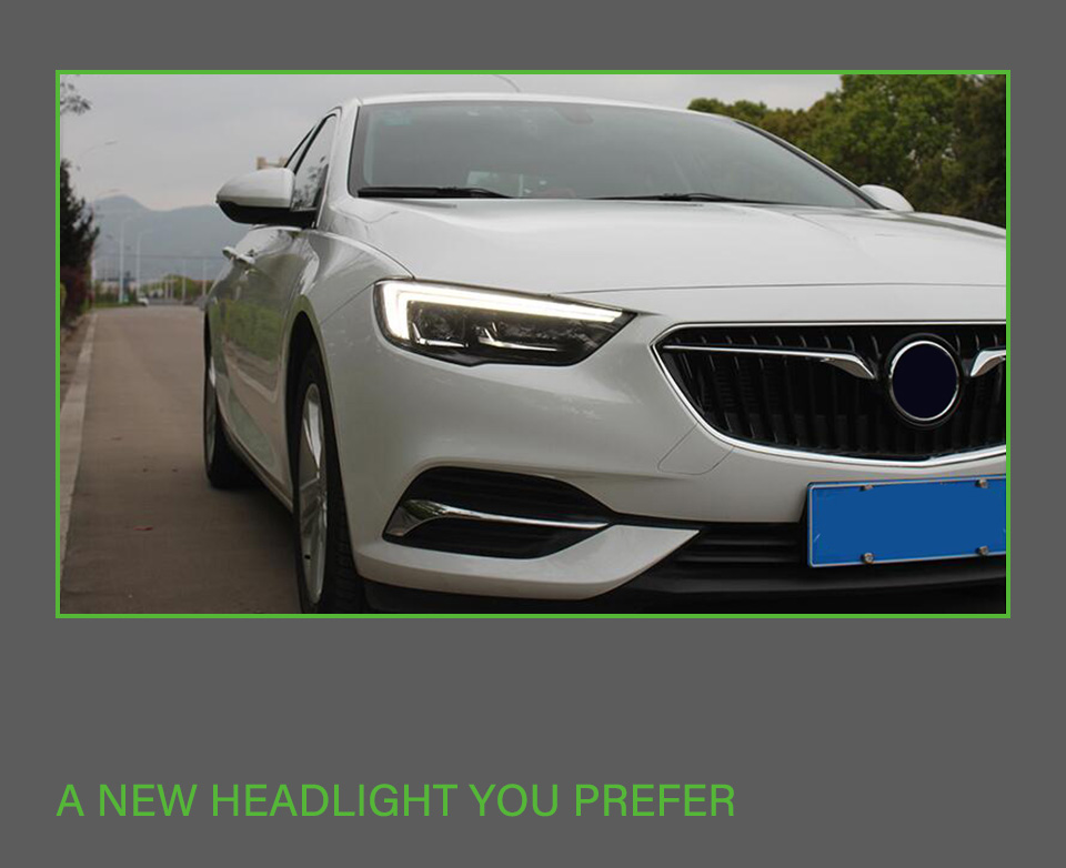 AKD Head Lamp for Opel Buick Regal LED Headlight 2016-2019 Headlights Regal DRL Turn Signal High Beam Angel Eye Projector Lens