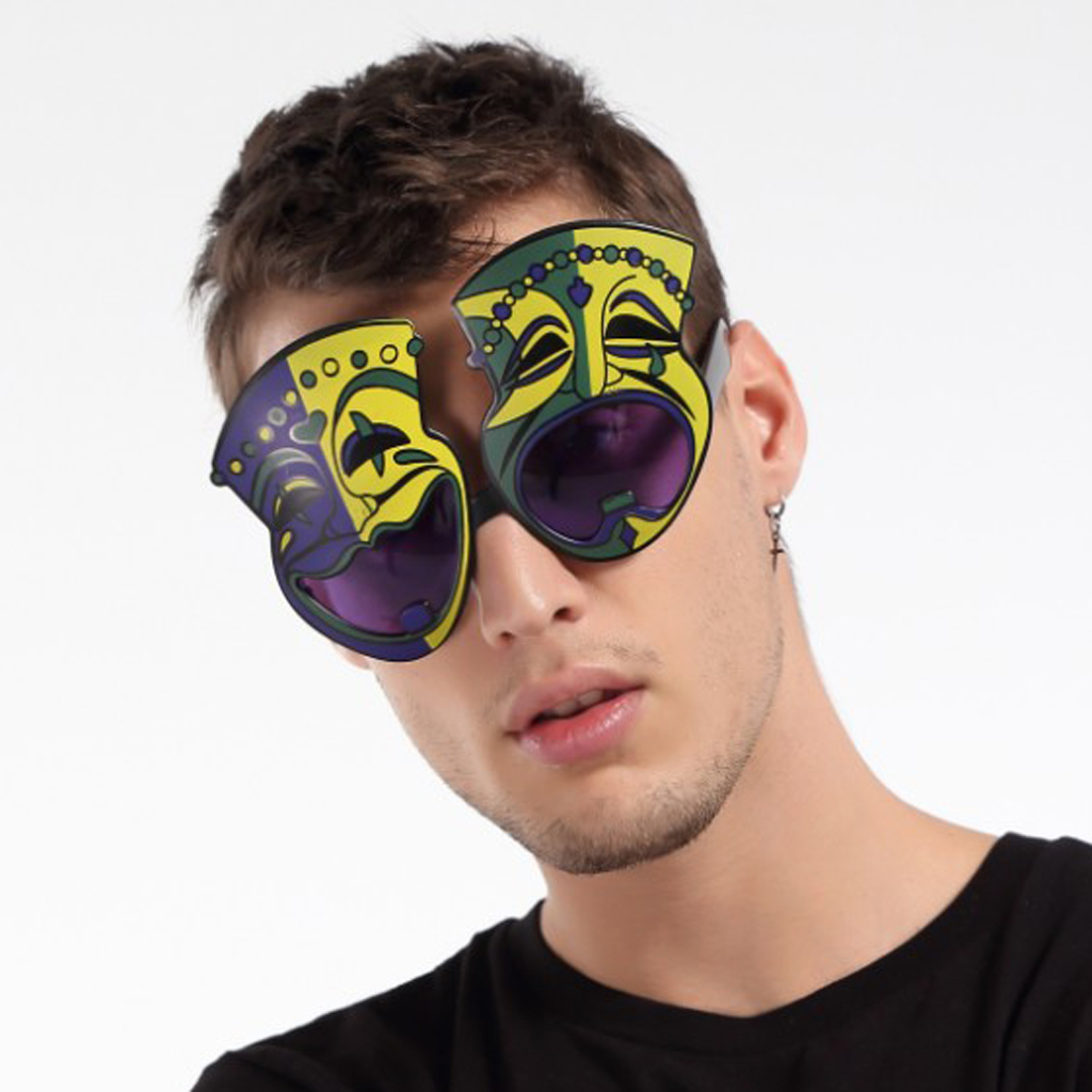 Party Funny Grimace Eyeglasses Halloween Novelty Sunglasses for Masquerade Costume Props