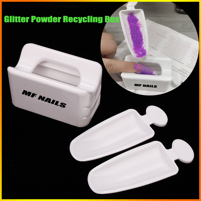 Best of 1PC Double Layer Glitter Powder Recycling Box White Color Nail Art ManicureTools For DIY Nail Storage Portable Container 2022 Reviews & Tips