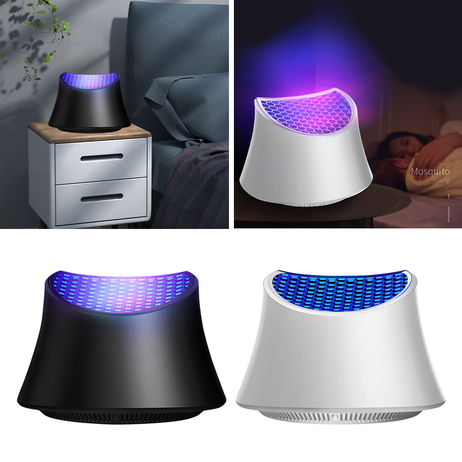 Electric USB Mosquito Insect Killer,Electric LED Light Fly Bug Zapper Catcher Trap Lamp