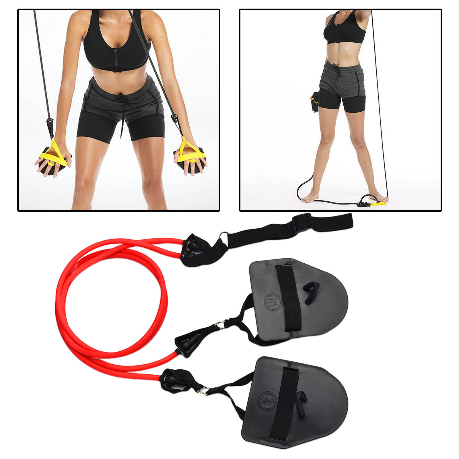 Arm Strength Trainer Resistance Bands Swimming Freestyle Exercise Paddle Workout Band