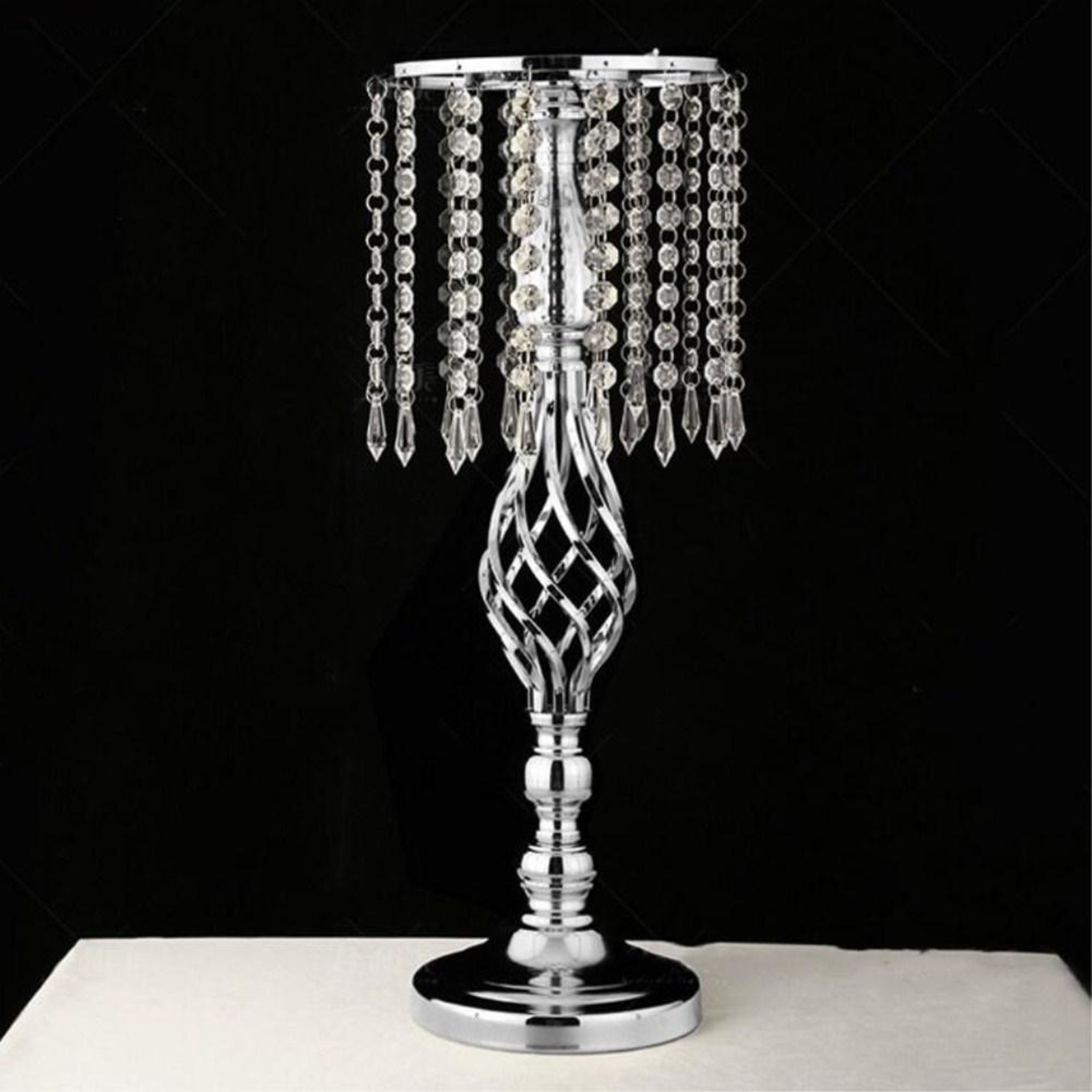 Iron Candle Holders Flowers Vase Candlestick Centerpieces Road Lead Candelabra Centerpieces Wedding Decoration