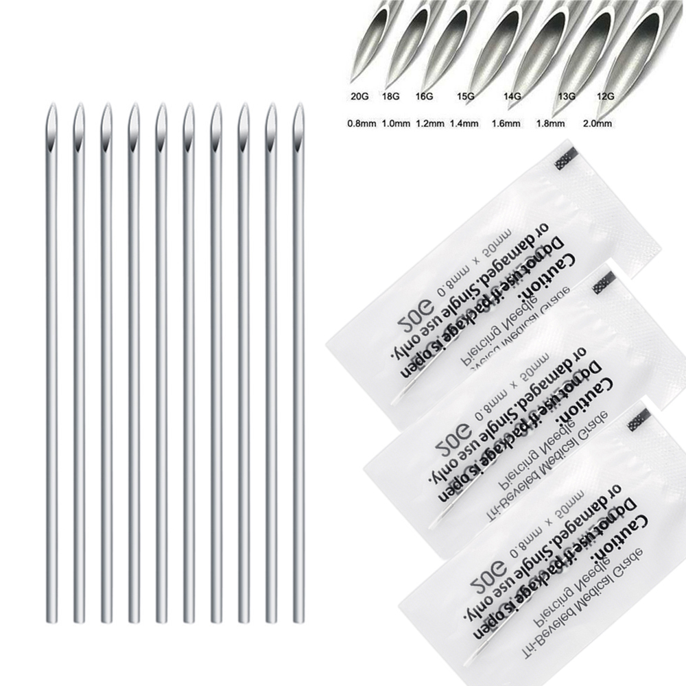 Best of 100Pcs 12G / 13G / 14G / 16G / 18G / 20G Disposable Tattoo Sterile Body Piercing Needles With Box For Ear Nose Navel Nipple Reviews & Tips