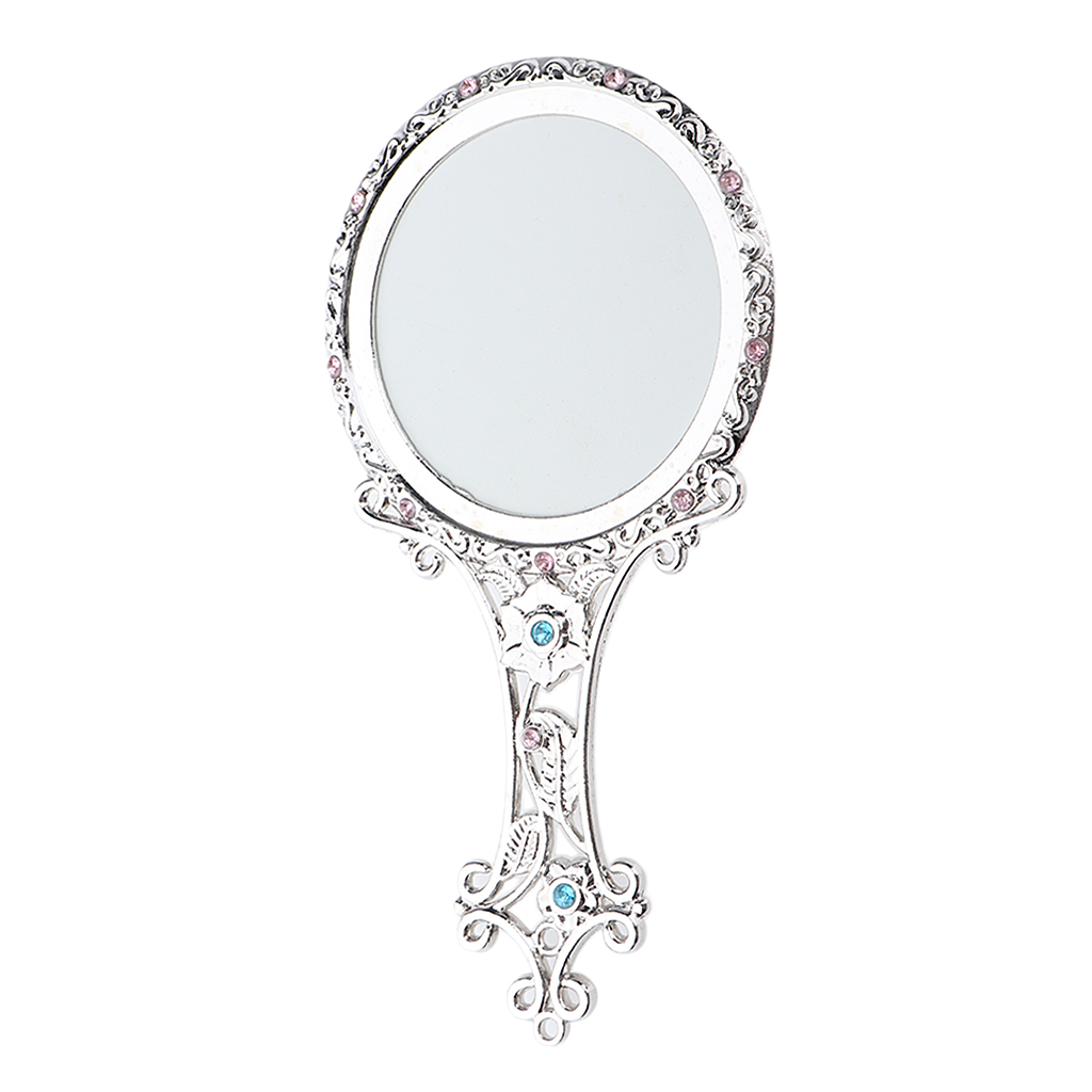 Personalised Portable Antique Pocket-Size Hand Mirror Makeup Beauty Cosmetic