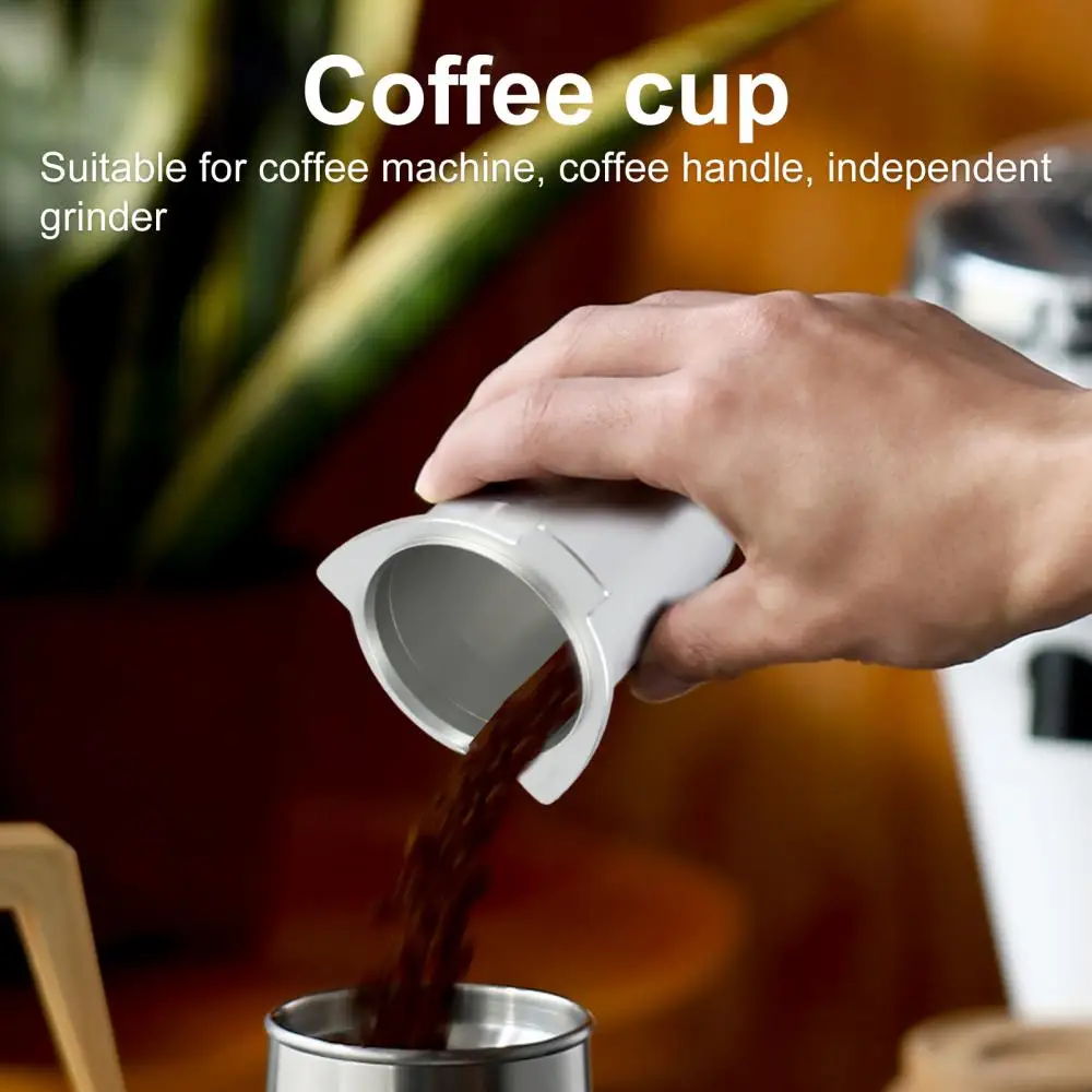 54mm Coffee Dosing Cup Dispenser Alloy for Espresso Machine Grinder Supplies