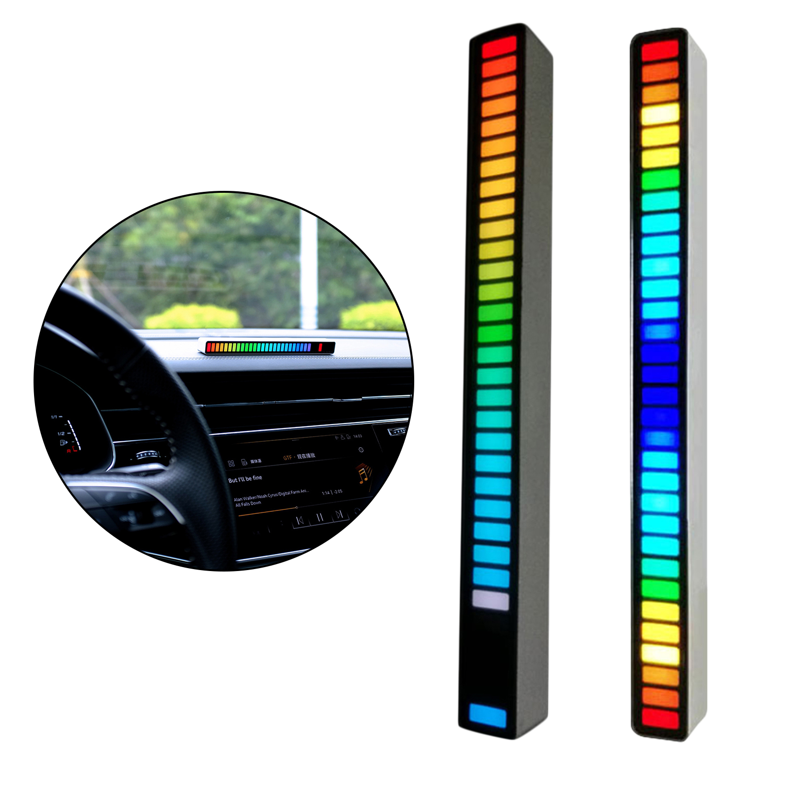 Creative Sound Control Voice-Activated Rhythm Music Strip Light 18 Colors Party Bedroom RGB Colorful LED Lights Decoration